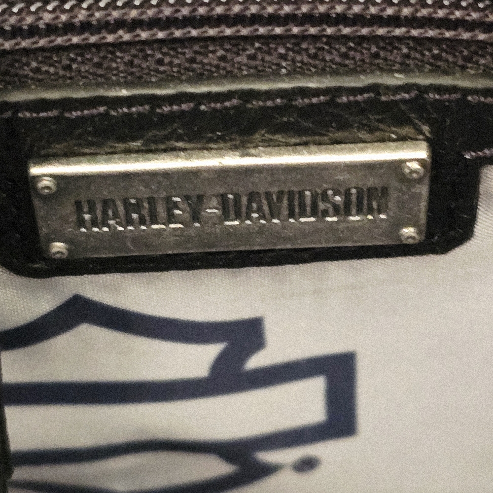 Harley Davidson Skull Bling Adjust Leather Strap Crossbody NWT - Picture 10 of 12
